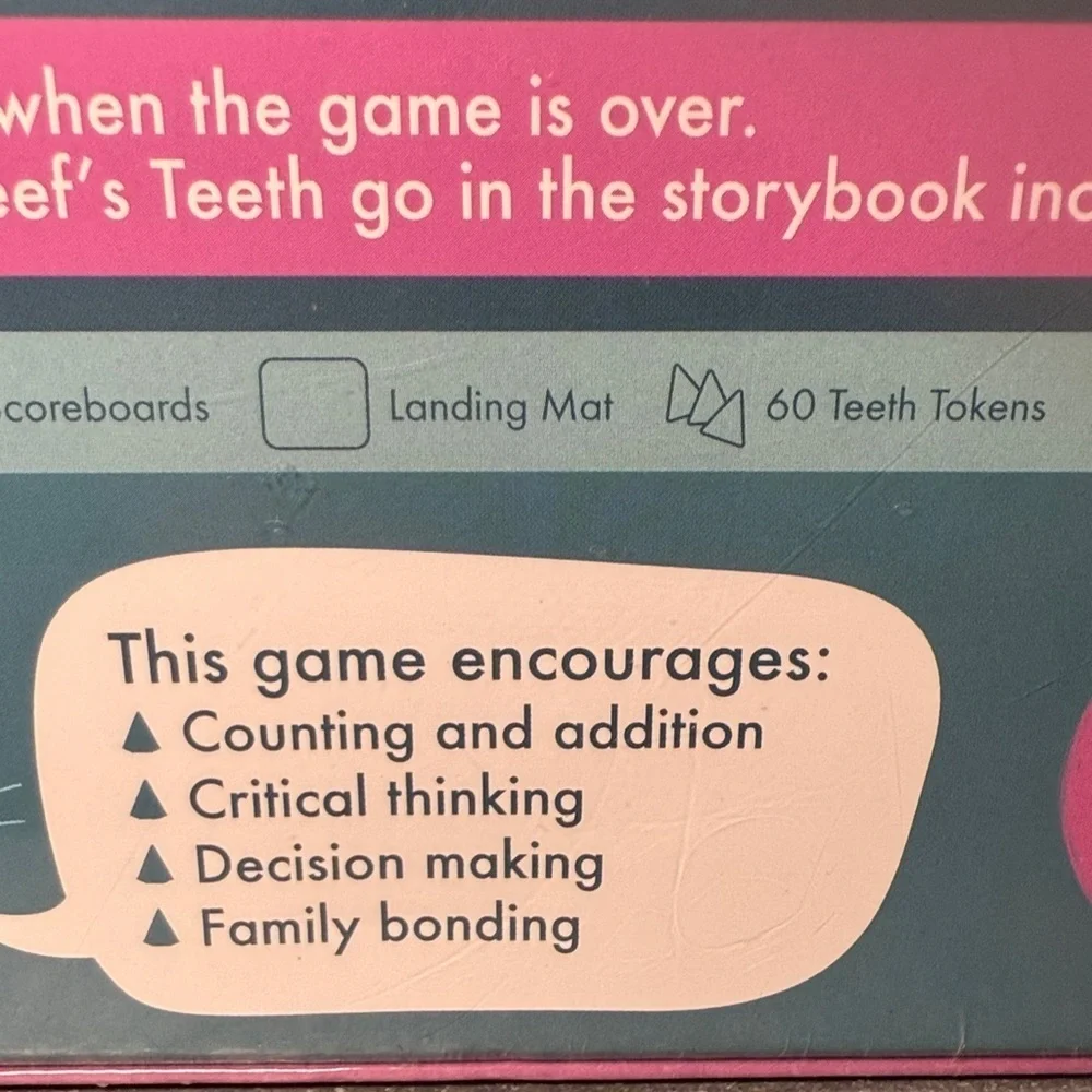 NEW! I Want My Teeth Back Kids Card Game